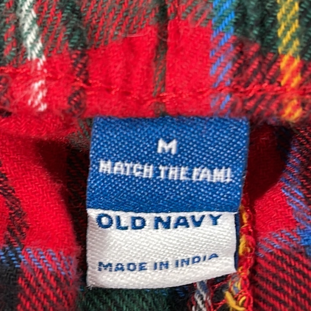 OLD NAVY Mid-Rise Printed Flannel Pajama Pants With Pockets Size Medium - Picture 8 of 11